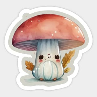 Cute Mushroom Three Sticker
